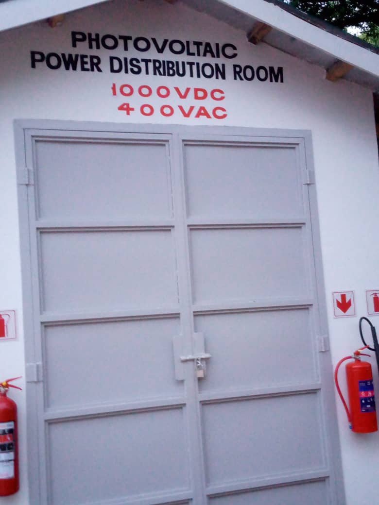 PV power distribution room exterior